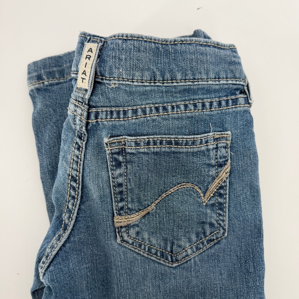 Ariat REAL Denim Girls Rosalie Trouser Jeans Medium Wash Size 10 10061719